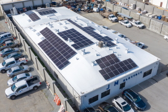 Solar Panels on the JM Electric roof in Salinas