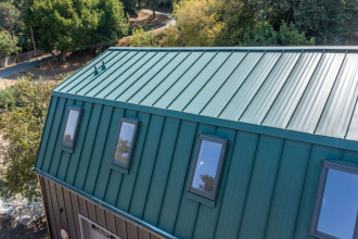 Valley Barn with Standing Seam Metal Roof