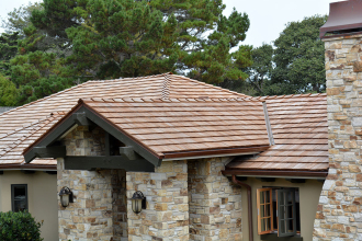 Heavy Tapersawn Cedar Wood Shake Roof