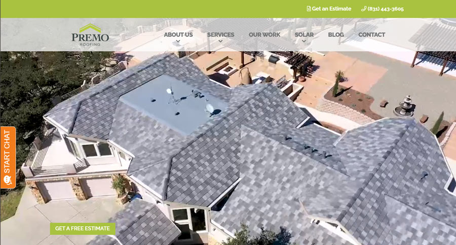 Premo Roofing Website